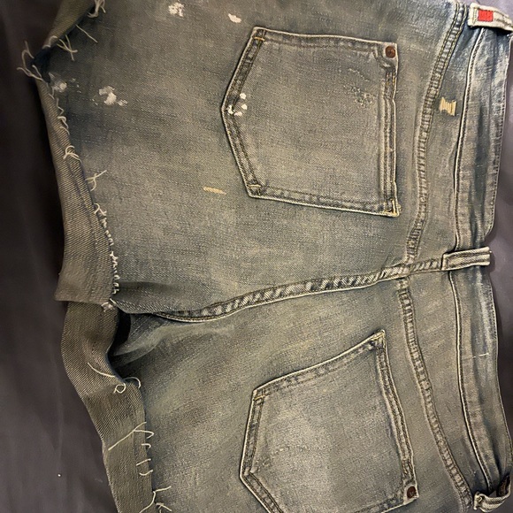 Anthropologie light faded blue Jean shorts. - Picture 4 of 6